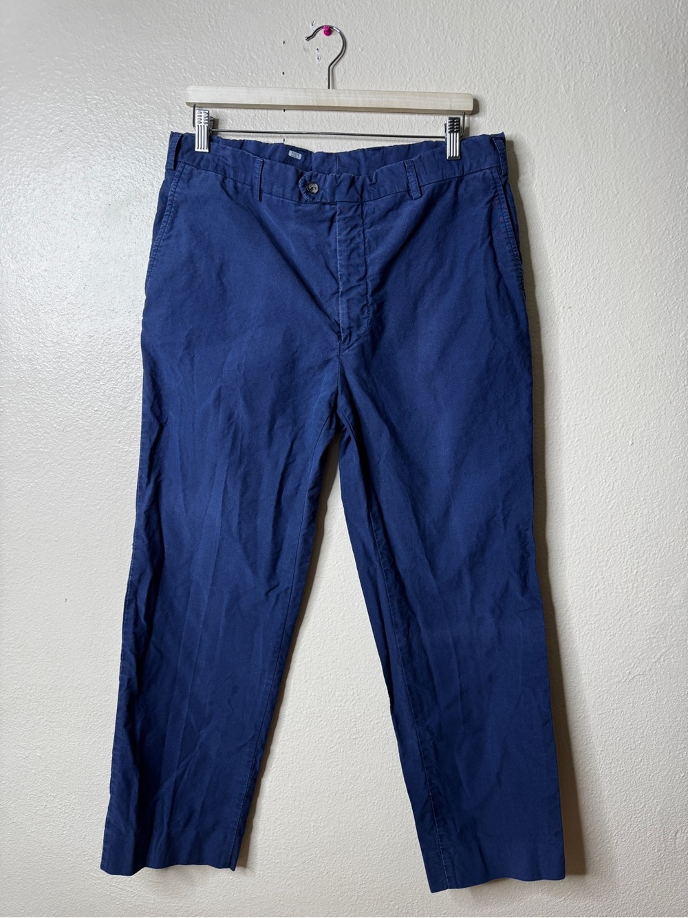 Hickey Freeman Pants Men’s 36 Blue Chino Flat Front Straight Leg Casual Dress